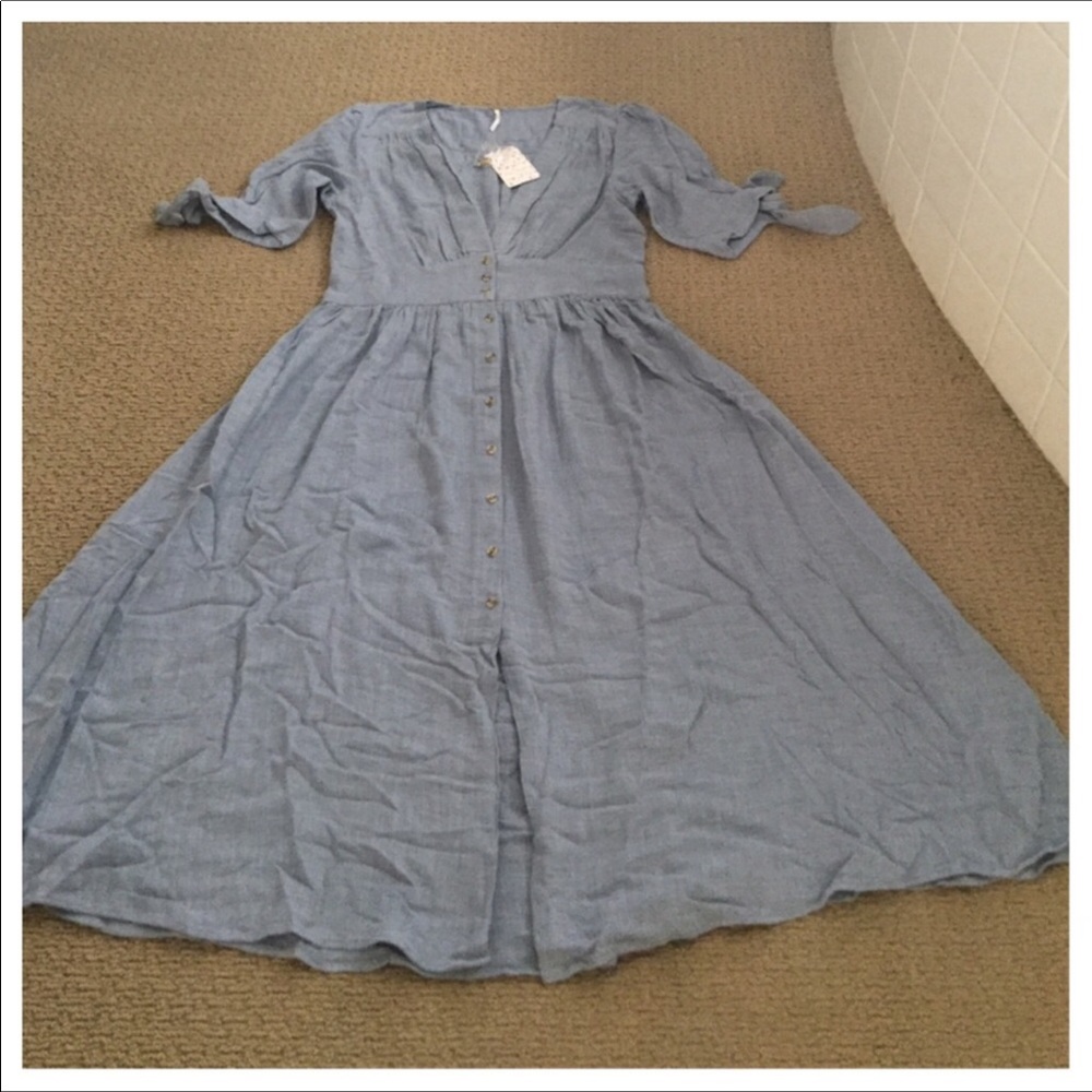 Free People Love Of My Life Midi Dress. NWT. - Picture 6 of 8